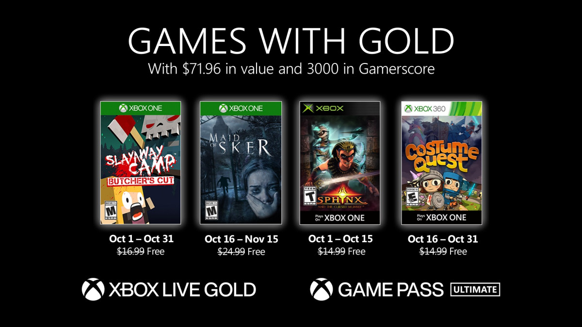 Ο Οκτώβριος στο Xbox Live Gold&nbsp;(trailer)