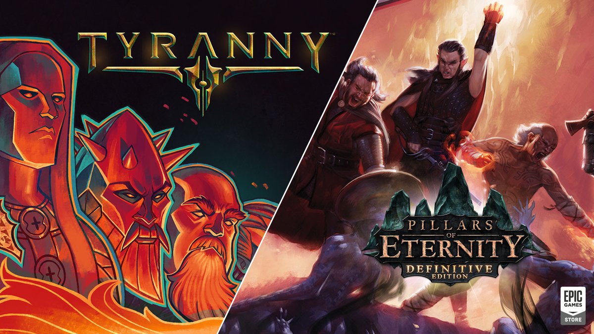 Δωρεάν τα Pillars of Eternity – Definitive Edition, Tyranny – Gold Edition μέσω του Epic Games Store&nbsp;(link)