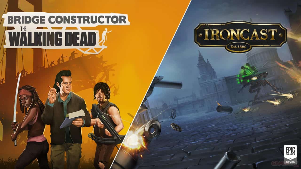 Δωρεάν τα Bridge Constructor: The Walking Dead, Ironcast μέσω του Epic Games Store&nbsp;(link)