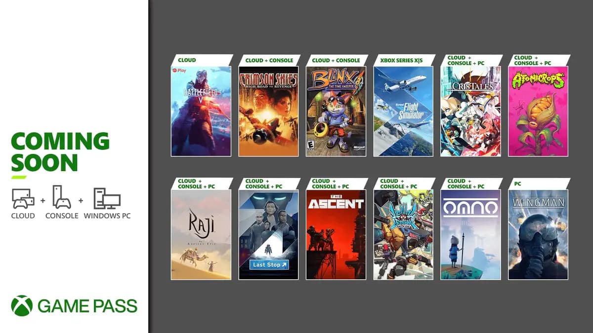 Νέες προσθήκες στο Xbox Game Pass ( μέχρι&nbsp;1/8)