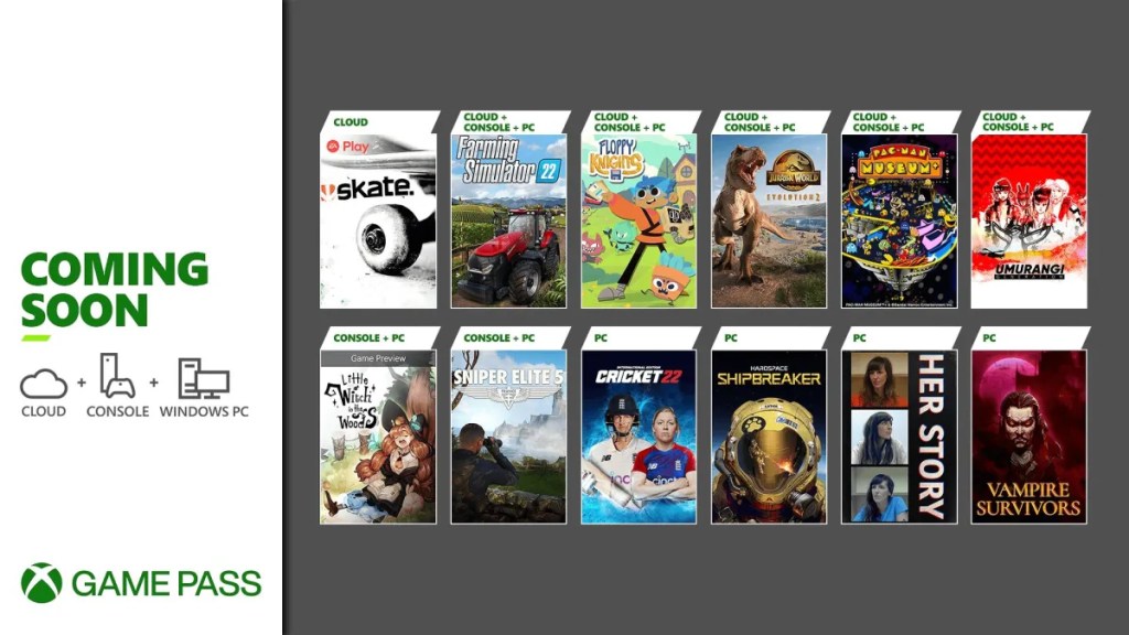 Νέες προσθήκες στο Xbox Game Pass (μέχρι&nbsp;1/6)