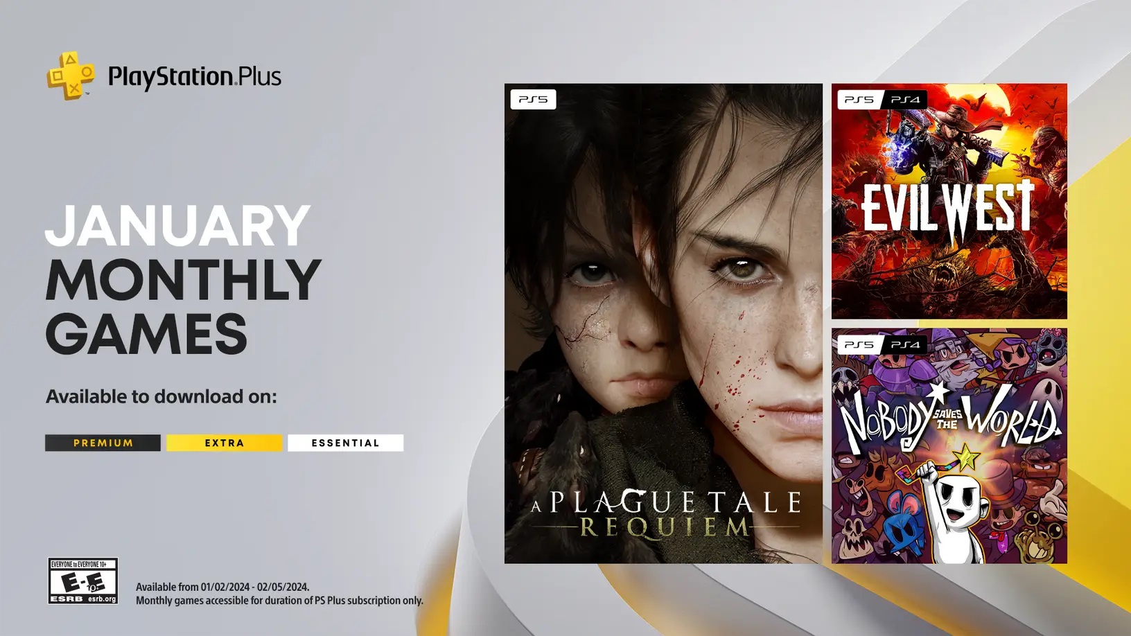 Επιβεβαιώθηκαν τα Παιχνίδια του PlayStation Plus Essential για τον Ιανουάριο από τη&nbsp;Sony