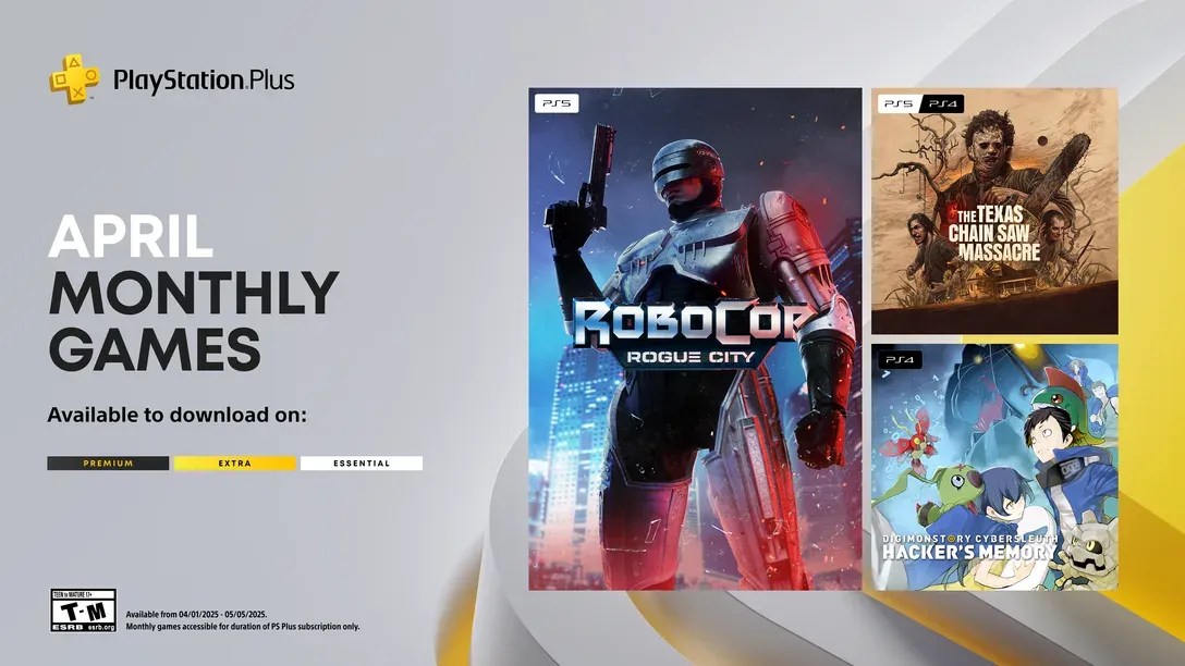 Η Λίστα του PlayStation Plus για τον Απρίλιο: RoboCop, Leatherface και Ψηφιακά&nbsp;Τέρατα