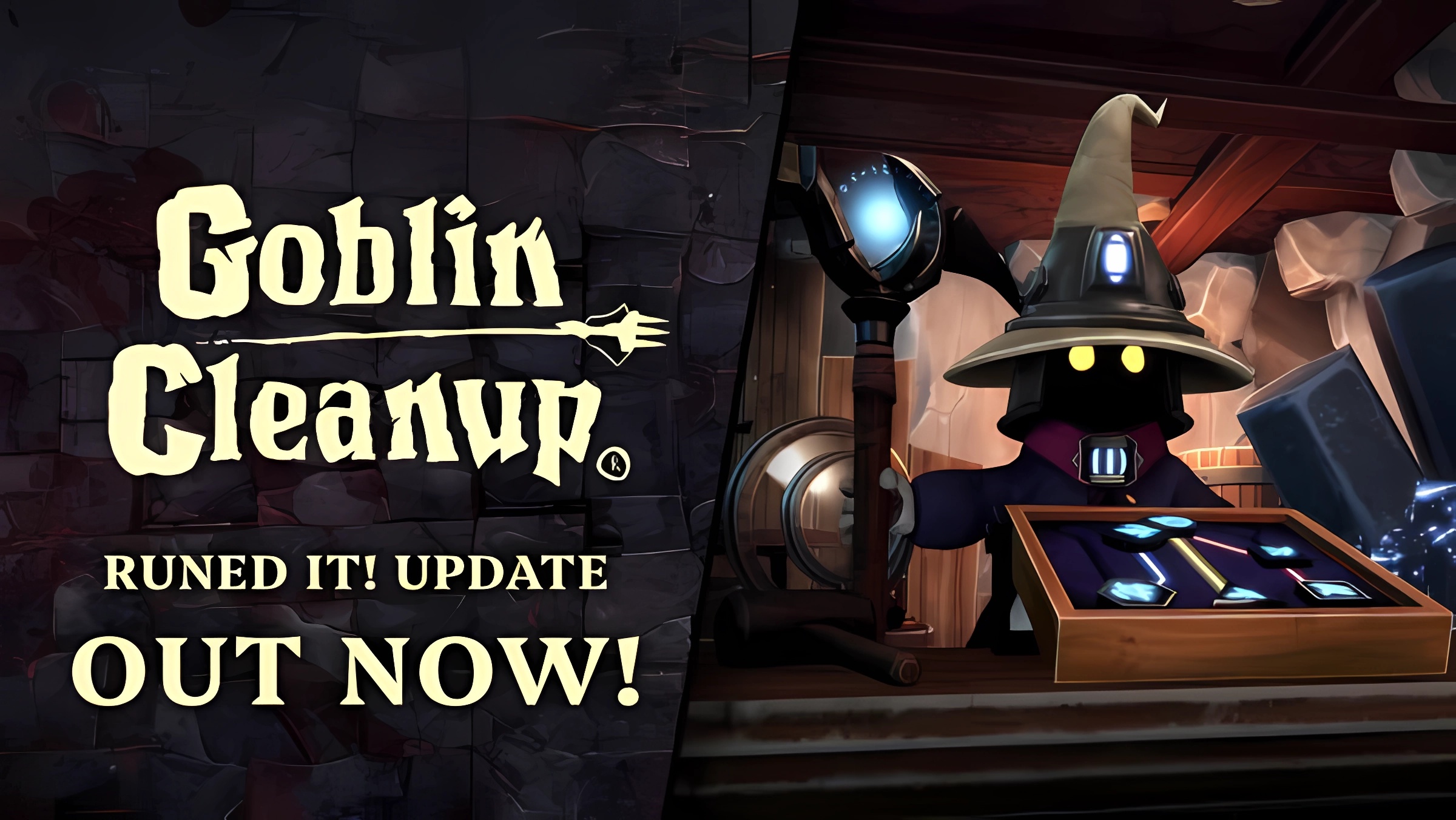 Καθαρίστε τα Πάντα (και τα Runes σας): Το Μεγάλο «Runed It!» Update του Goblin Cleanup Καταφθάνει στις 6&nbsp;Απριλίου