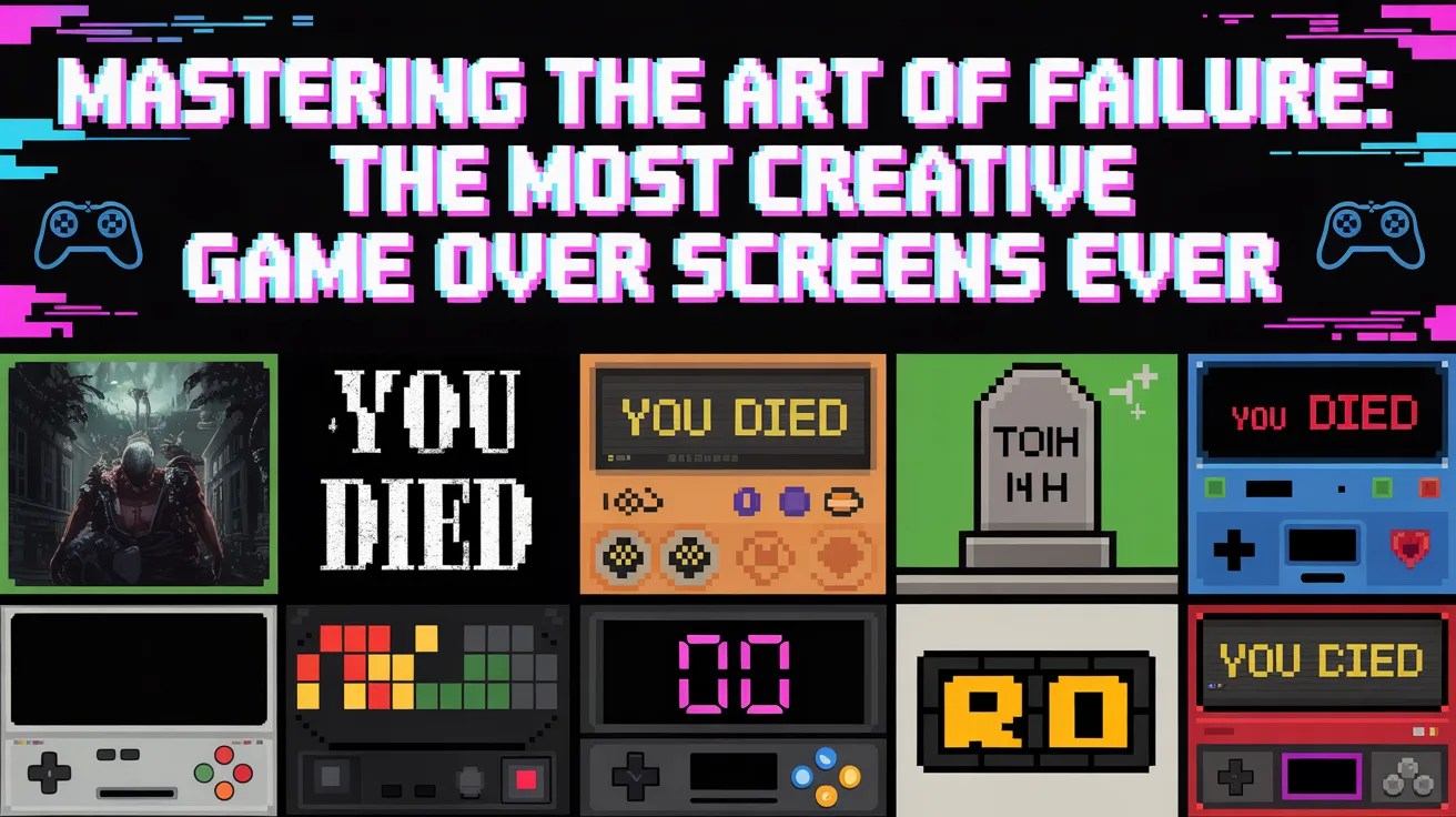 Η Τέχνη της Αποτυχίας: Οι Πιο Δημιουργικές «Game Over» Οθόνες στην&nbsp;Ιστορία